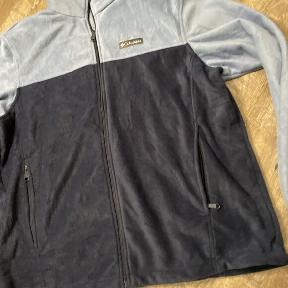 Columbia Fleece Zip Up Jacket Blue Size 1X NWOT - Picture 4 of 8